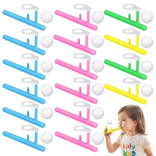 TOYANDONA 24-teiliges Schwimmendes Ballspielzeug: Schwimmende Plastikbälle aus Rohren, Balance-blasspielzeug für Kinder, Tragbares Balance-blasspiel für Kinder, Jungen Und Mädchen, Partyspiele für von TOYANDONA