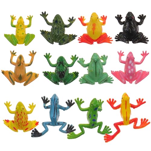 TOYANDONA 24St Simulationsfrosch kleine frösche Frösche modellieren Statuen lebensechte Frösche Dekorationen simulierte Froschverzierung Modell kleine Frösche PVC von TOYANDONA