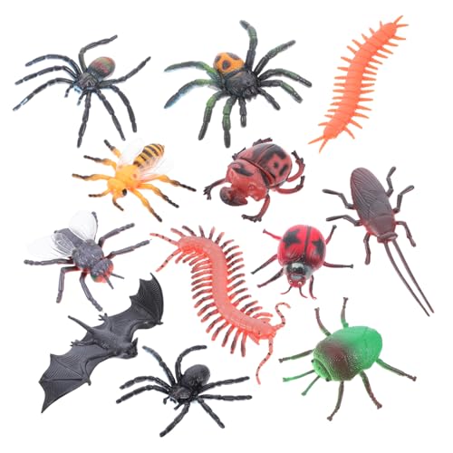 TOYANDONA 24stücke Halloween Insekten Spielzeug Realistische Dekoration Für Partys Fotos Creepy Requisiten Für Wohnzimmer Küche Veranstaltungen Hochwertige Kunststofffiguren von TOYANDONA