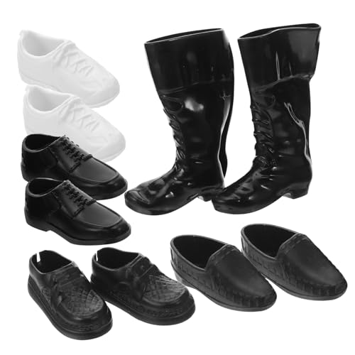 TOYANDONA 25 Paare Puppenverkleidungsschuhe Dekorative Minischuhe Puppenstiefel Zubehör Für Puppenkostüme Minischuhe Für Puppen Puppe Verkleiden Sich Kleidung Puppenzubehör Plastik Schwarz von TOYANDONA