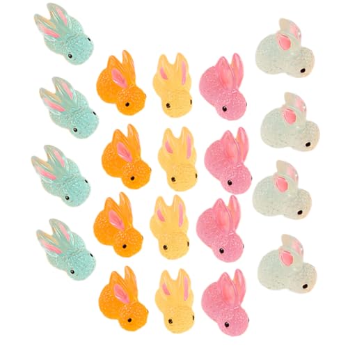 TOYANDONA Harz Miniatur Figuren 25 Stücke Bunny Statuen Glow Dark Desktop Bunny Ornamente TOYANDONA Harz Miniatur Figuren 25 Stücke Bunny Statuen Glow Dark Desktop Bunny Ornamente von TOYANDONA