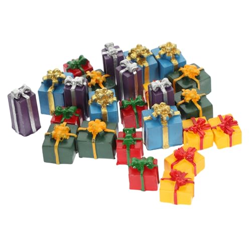 TOYANDONA 25 Stück Miniatur Geschenkboxen für Puppenhäuser Teiliges Farben für DIY Weihnachtsdekoration und Mikro Landschaften als Schlüsselanhänger und für Miniatur Enthusiasten TOYANDONA 25 Stück Miniatur Geschenkboxen für Puppenhäuser Teiliges Farben für DIY Weihnachtsdekoration und Mikro Landschaften als Schlüsselanhänger und für Miniatur Enthusiasten von TOYANDONA