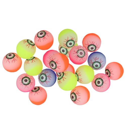TOYANDONA 25 Stück Teiliges Halloween Hüpfball mit Gruseligen Augäpfeln Elastische Spielbälle für Langlebiges Material für Partyspaß und Outdoor Freizeitaktivitäten von TOYANDONA