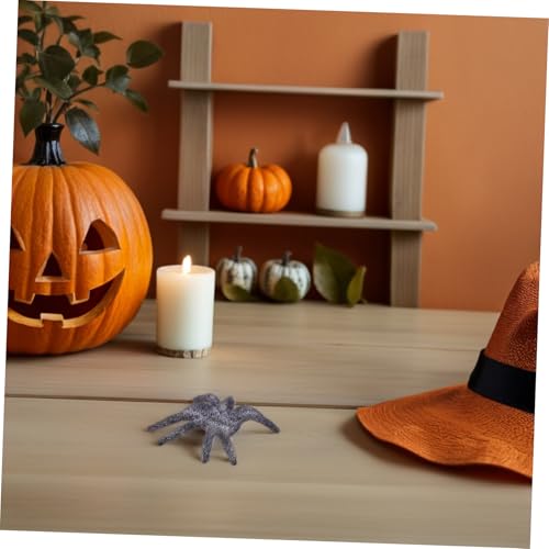 TOYANDONA 25 Stück Teiliges Halloween Spinnen Realistisch Behaarte Kunststoffspinnen Gruselige Deko für Innen und Außen Pflegeleicht für Halloween Partys und Spukhaus Atmosphäre von TOYANDONA