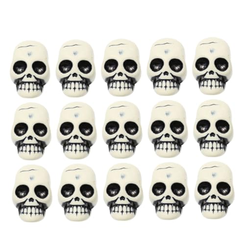 TOYANDONA 25St Mini-Schädel Halloween -Aufkleber Halloween -Party -Dekorationen Halloween- Halloween Halloween schädel Halloween deko -Dekore Figur Harz von TOYANDONA
