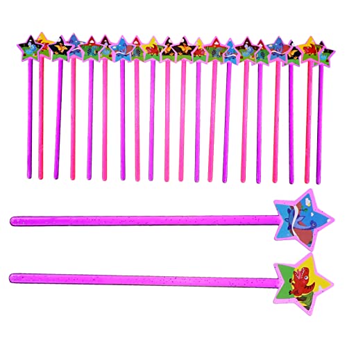 TOYANDONA 25St Zauberstab adventsgeschenke Toys for Feenhaftes geführte Fee kinderspielzeug Feenstäbe in Sternform Zauberstäbe für Plastik von TOYANDONA