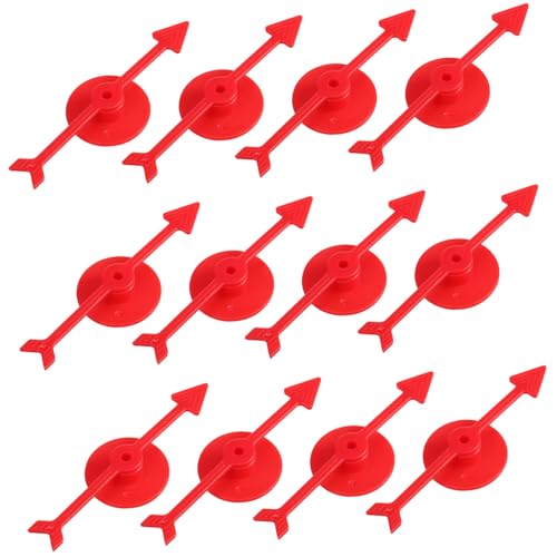 TOYANDONA 25pcs Rotierendes Brettspielzubehör Tischspinner Spiel Für Das Klassenzimmer -Spiel Rad Zeiger Würfel Spiele Schwimmbad Spielpfeil Kippen Die Plastik von TOYANDONA