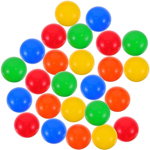 TOYANDONA 25St Lotteriekugel Bingo-Spielbälle Partytütenfüller tischtennisplatten Tischtennis bälle Minispielzeug für Kinder Gummi Bälle für die Party pflücken Verlosung von Bällen Glücklich von TOYANDONA