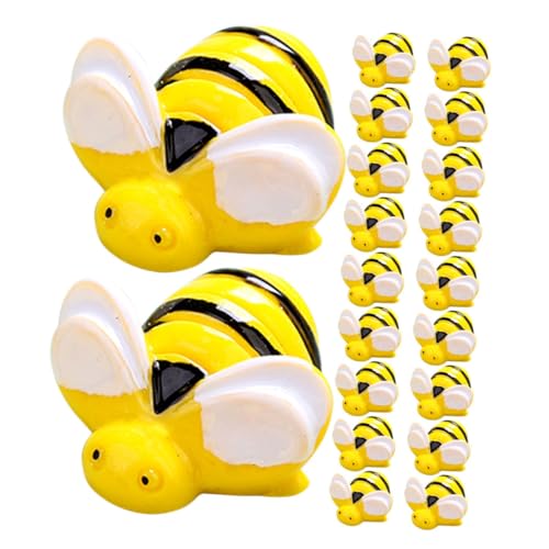TOYANDONA 25st Simulierte Biene Bienendekor Handy, Mobiltelefon Für Reize Perlen Thematisiert Bienen Dekorationen Schmuck Tasche Gesicht Edelsteine ​​kleben Zubehör Telefon Charme Harz von TOYANDONA