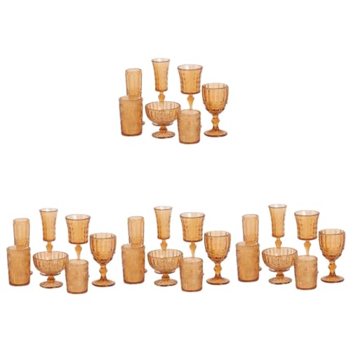 TOYANDONA 28 STK Wasserbecher Miniaturspielzeug Miniatur-trinkgläser Küchenspielzeug Für Kinder Kinderspielzeug Whisky-Becher Mini-bierbecher Mini-Tasse Lebensmittel Trinkbecher Plastik von TOYANDONA