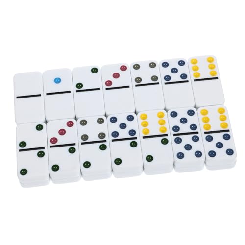 TOYANDONA 28 Stück Domino- Planke Automatischer Dominozug Domino-Zug Bauen Mahjong-ständer Spiele Dominosteine Dominostein Für Den Haushalt Domino-rennen Melamin von TOYANDONA
