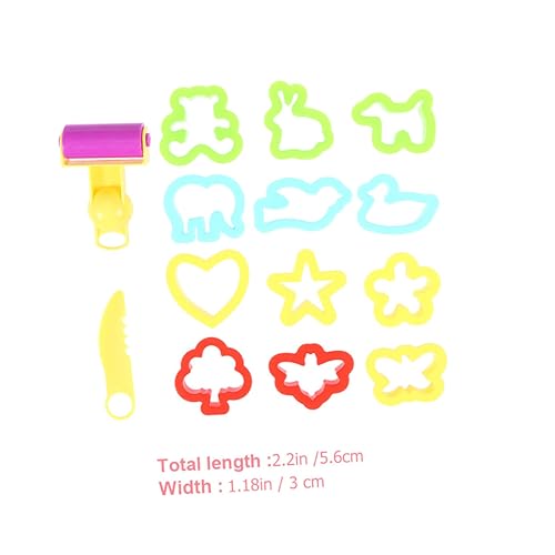 TOYANDONA 28 Stück Teiliges DIY Knetformen für Bunte Leichte Plastilin Ausstechformen mit Glatten Kanten Kreativ und Sicher Fördert Manuelle Fähigkeiten und Spielerisches Lernen von TOYANDONA