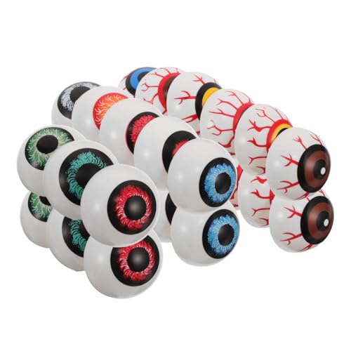 TOYANDONA 28 Stück Teiliges Halloween Augen Deko Realistische Halbrunde Fake Augen für DIY Horror Basteleien Gruselige Party Dekorationen für Bastelprojekte von TOYANDONA