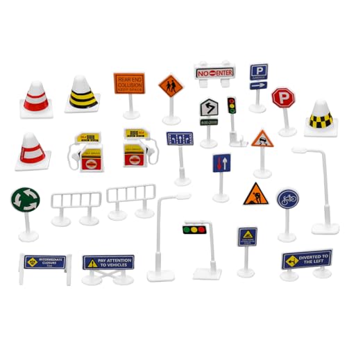 TOYANDONA 28 Stück Verkehrszeichen Für Kleinkindspielzeug Spiel Ausführen Für Mädchen Sensorisches Spiel Mädchen Spielzeugautos Bausteinspielzeug Aufkleber Plastik TOYANDONA 28 Stück Verkehrszeichen Für Kleinkindspielzeug Spiel Ausführen Für Mädchen Sensorisches Spiel Mädchen Spielzeugautos Bausteinspielzeug Aufkleber Plastik von TOYANDONA