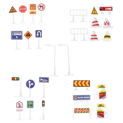 TOYANDONA 28-Teiliges Set Verkehrszeichen für Straße Autoaufkleber verkehrszeichen verkehrsschilder Mini- Verkehrsschilder für Minikegel Plastik TOYANDONA 28-Teiliges Set Verkehrszeichen für Straße Autoaufkleber verkehrszeichen verkehrsschilder Mini- Verkehrsschilder für Minikegel Plastik von TOYANDONA