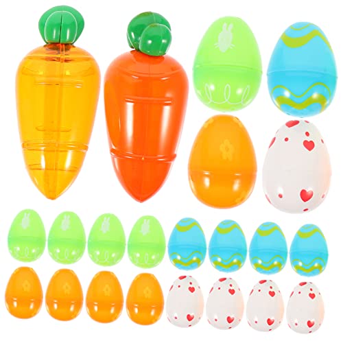 TOYANDONA 28St Osterspielzeug Ei gefüllt befüllbar Vor Füllstoffe basteln für ostern basteln zu ostern ostegeschenke für geldgeschenke ostern Geschenkboxen zu Ostern Osterdeko Plastik von TOYANDONA