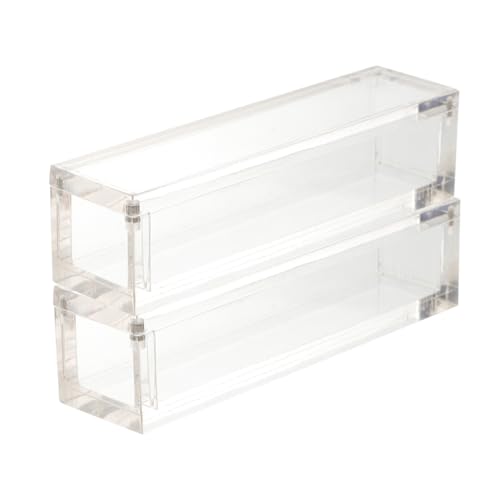 TOYANDONA 2Er Packung Aufbewahrungsbox für Würfel Transparente Aufbewahrungsbox schmuck aufbewahrungsbox Vorratsdosen Aufbewahrungsbehälter für Bastelarbeiten Anzeige Würfeletui aus Acryl von TOYANDONA