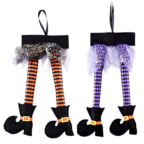 TOYANDONA 2Pcs Halloween Hexenbeine Böse Neuheit Hexenbeine Plüschhexenbeine mit Schuhen Halloween- TOYANDONA 2Pcs Halloween Hexenbeine Böse Neuheit Hexenbeine Plüschhexenbeine mit Schuhen Halloween- von TOYANDONA