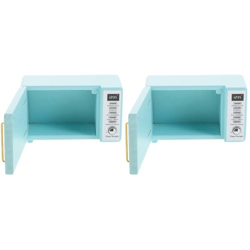 TOYANDONA 2Pcs Miniaturmikrowave Dollhose Mini Mikrowelle Dollhouse Ofen Mini House Ofen Modell Winzig TOYANDONA 2Pcs Miniaturmikrowave Dollhose Mini Mikrowelle Dollhouse Ofen Mini House Ofen Modell Winzig von TOYANDONA
