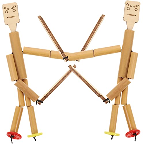 TOYANDONA 2Sätze Bambuspuppen DIY Handgefertigte Puppen für Kleinkinder Interaktives Desktop Feinmotorik und Sozialen Interaktion für Familienaktivitäten TOYANDONA 2Sätze Bambuspuppen DIY Handgefertigte Puppen für Kleinkinder Interaktives Desktop Feinmotorik und Sozialen Interaktion für Familienaktivitäten von TOYANDONA