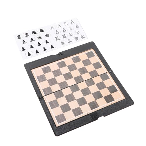 TOYANDONA 2Satz Faltbares Magnetisches Schachspiel Kompakt und Tragbar für Reisen und Familienaktivitäten Set Schachliebhaber und von TOYANDONA