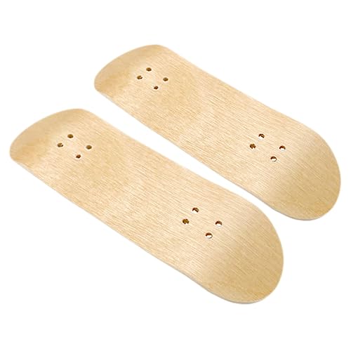 TOYANDONA Mini-Skateboard-Decks 2 Stück Finger-Skateboard Vorgestanzte Löcher von TOYANDONA