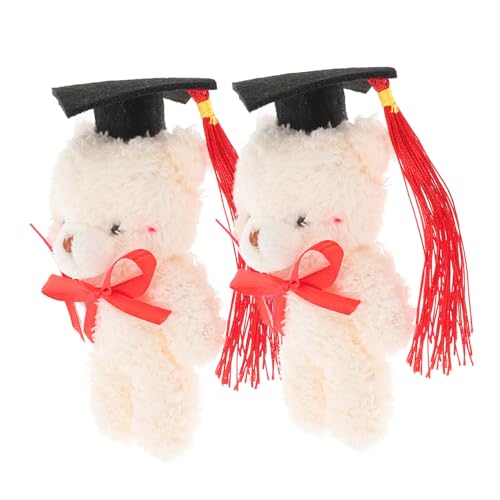 TOYANDONA Bär Stofftier Für Abschlussfeier 2 Stück Mini-plüsch-absolventenbär-Spielzeug Mit Unverwechselbarem Aussehen TOYANDONA Bär Stofftier Für Abschlussfeier 2 Stück Mini-plüsch-absolventenbär-Spielzeug Mit Unverwechselbarem Aussehen von TOYANDONA