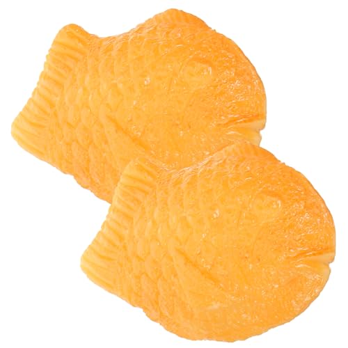 TOYANDONA 2St Gefälschter Taiyaki kinderspielzeug für spielsachen für Children Toys Spielnahrung für die Kinderküche Lebensmittelspielzeug für Kleinkinder Harz Orange TOYANDONA 2St Gefälschter Taiyaki kinderspielzeug für spielsachen für Children Toys Spielnahrung für die Kinderküche Lebensmittelspielzeug für Kleinkinder Harz Orange von TOYANDONA