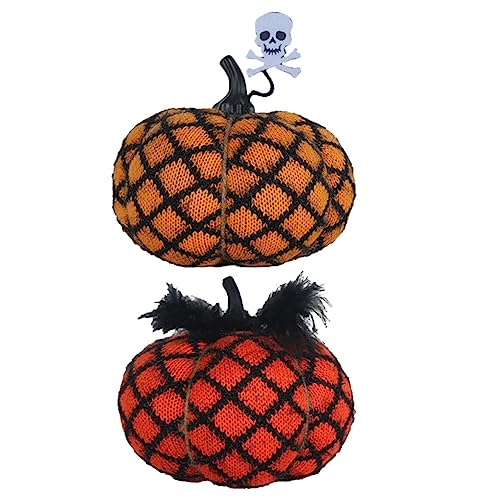 TOYANDONA 2St Halloween-Kürbisspielzeug für Halloween Dekoration Halloween-Dekoration Halloween-Kürbis-Ornamente gefüllter Kürbisplüsch Kürbisspielzeug für den Haushalt Kürbis Kissen von TOYANDONA