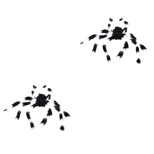 TOYANDONA 2st Plüschtier Halloween-Dekorationen Riesige Spinnen Schwarze Spinne Plüschspinne Spinnendekoration Gruselige Spinnenrequisiten Kleine Spinne Riese Spinnennetz von TOYANDONA
