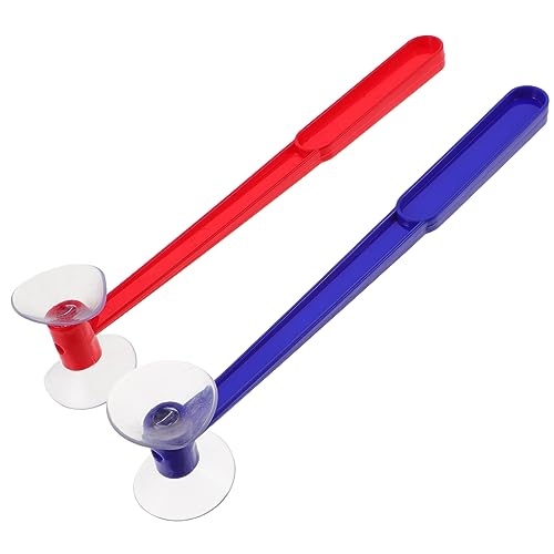 TOYANDONA 2St Hammerspielzeug mit Saugnapf Abzieher jubelndes geschirrset kinderschlagzeug Hammerspielzeug aus Kunststoff lutschen Scheibenspielzeug Plastik von TOYANDONA