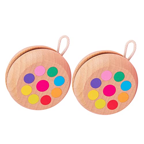 TOYANDONA 2St Jo-Jo für kinderspielzeug Toys for Kid Toys spielzeuge spielsachen Funny Toys Holzspielzeug kleine Fingerkuppenball für hölzern von TOYANDONA