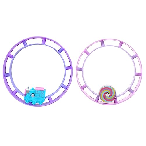 TOYANDONA 2Pcs Zug Uhrwerk Spielzeug Lollipop Track Toys Track Lollipop Clockwork Spielzeug Bildungsspielzeugspur Lollipop Spielzeug Lustige Track Toys Taktenplayset Kid Toy Plastik Plastik von TOYANDONA
