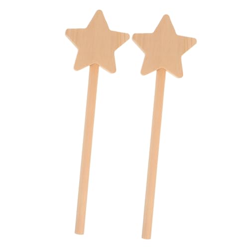 TOYANDONA Unvollendete Feenstäbe 2er-Pack Malstäbe Mit Sternmuster Für Die Dekoration des Feenzimmers TOYANDONA Unvollendete Feenstäbe 2er-Pack Malstäbe Mit Sternmuster Für Die Dekoration des Feenzimmers von TOYANDONA
