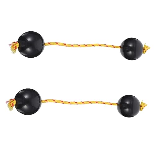 TOYANDONA 2St Marakas Instrumente Handtrommeln rhythmisch Schlaginstrument klein Musikinstrument Music Instruments for Sandhämmer Hörtrainings-Shaker Abs Black von TOYANDONA