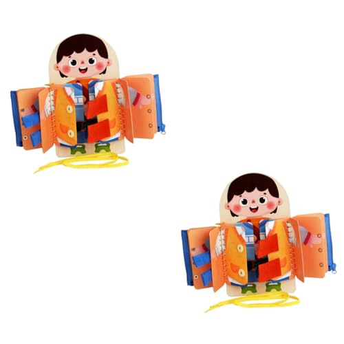 TOYANDONA 2St Mehrschichtiges Busy-Board beschäftigtes Brett -Spielzeug Spielzeug für die frühkindliche Entwicklung kinderbeschäftigung geschicklichkeitsspiele für Kinder Babybrett von TOYANDONA