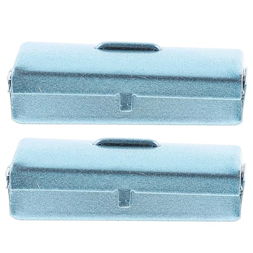TOYANDONA 2St Mini-Blechdose Zubehör für Babypuppen Puppen für Mädchen Puppenwagen Kleiner Werkzeugkoffer gefälschte Werkzeugkiste Tiny House Werkzeugkoffer Eisen Sky-Blue TOYANDONA 2St Mini-Blechdose Zubehör für Babypuppen Puppen für Mädchen Puppenwagen Kleiner Werkzeugkoffer gefälschte Werkzeugkiste Tiny House Werkzeugkoffer Eisen Sky-Blue von TOYANDONA