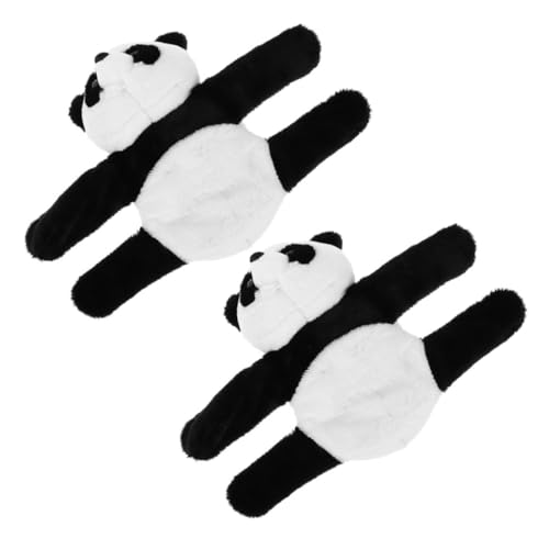 TOYANDONA 2St Panda-Slap-Armband Schlagarmband für Schlagarmbänder für Hugger Slap-Armband Armbinde Plüsch-Tier-Slap-Armband Gefülltes Panda-Hugger-Slap-Armband Black TOYANDONA 2St Panda-Slap-Armband Schlagarmband für Schlagarmbänder für Hugger Slap-Armband Armbinde Plüsch-Tier-Slap-Armband Gefülltes Panda-Hugger-Slap-Armband Black von TOYANDONA