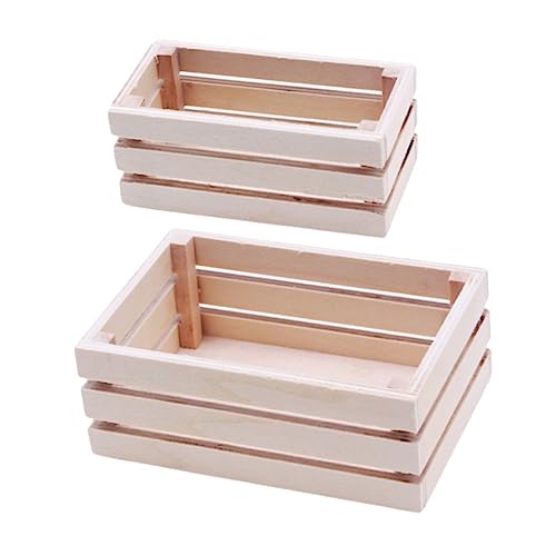 TOYANDONA 2St Puppenhaus-Aufbewahrungskorb Miniatur Körbe Deckel Würfel Behälter bastelzeug mikrolandschaft Space Saver Mini-Korbmodell für Puppenhaus Aufbewahrungskorb für Puppenhaus Holz TOYANDONA 2St Puppenhaus-Aufbewahrungskorb Miniatur Körbe Deckel Würfel Behälter bastelzeug mikrolandschaft Space Saver Mini-Korbmodell für Puppenhaus Aufbewahrungskorb für Puppenhaus Holz von TOYANDONA