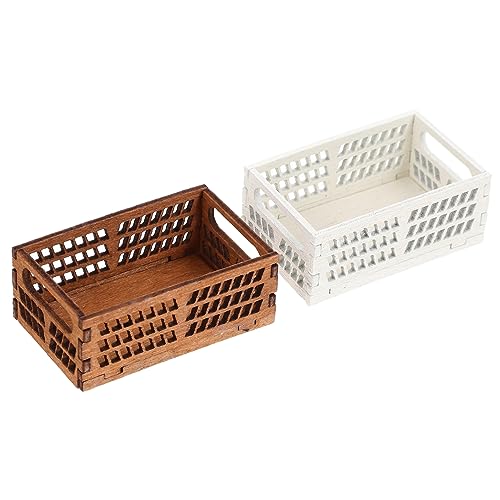 TOYANDONA 2St Puppenhaus-Bausatz Deckenkorb Puppenhaus Bücherregal Körbe Puppenhaus-Küche Storage Boxes aufbwahrungs-Box Micro Puppenhaus-Aufbewahrungskorb Miniatur-Puppenhauszubehör hölzern TOYANDONA 2St Puppenhaus-Bausatz Deckenkorb Puppenhaus Bücherregal Körbe Puppenhaus-Küche Storage Boxes aufbwahrungs-Box Micro Puppenhaus-Aufbewahrungskorb Miniatur-Puppenhauszubehör hölzern von TOYANDONA