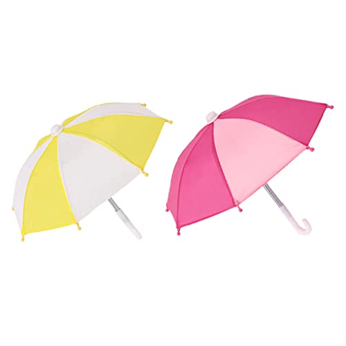 TOYANDONA 2St Puppenregenschirm im Freien Mini-Regenschirmmodell für kinderspielzeug Fun Toy Mini-Regenschirm-Foto-Requisite winziges Hausornament Metall TOYANDONA 2St Puppenregenschirm im Freien Mini-Regenschirmmodell für kinderspielzeug Fun Toy Mini-Regenschirm-Foto-Requisite winziges Hausornament Metall von TOYANDONA