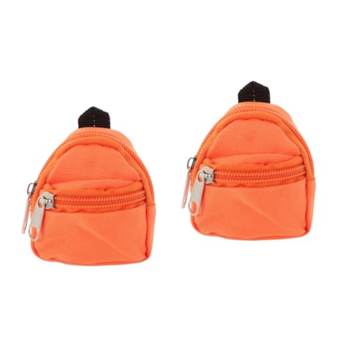 TOYANDONA 2stücke Mini Puppenrucksack Aus Dekoratives Miniaturornament Für Puppenhaus Spielzeug-Accessoire Für Verschönerung Von Mini-häusern Und Schreibtischen von TOYANDONA
