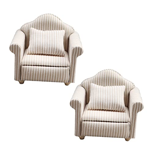 TOYANDONA 2St Puppenstubensofa multifunktionaler Kühlschrank Sofa -Dekoration Beige für kinderspielzeug holzspielzeug Couch Miniaturmöbel Miniatur-Hausmöbel Baumwolle Stripe TOYANDONA 2St Puppenstubensofa multifunktionaler Kühlschrank Sofa -Dekoration Beige für kinderspielzeug holzspielzeug Couch Miniaturmöbel Miniatur-Hausmöbel Baumwolle Stripe von TOYANDONA