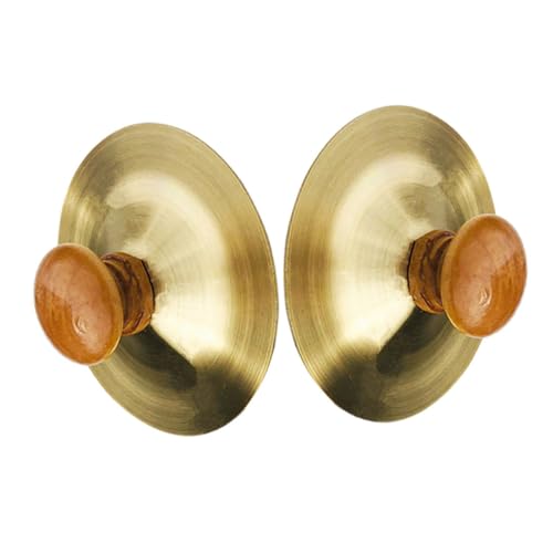 TOYANDONA 2St Schlaginstrument für Becken mit geringer Lautstärke Handpfanne Handtrommel musikinstrumente fingerschlagzeug Handbecken Becken zum Tanzen hölzern Golden TOYANDONA 2St Schlaginstrument für Becken mit geringer Lautstärke Handpfanne Handtrommel musikinstrumente fingerschlagzeug Handbecken Becken zum Tanzen hölzern Golden von TOYANDONA