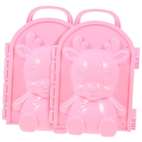 TOYANDONA 2St Sika Hirsch Schnee Modell Schneemannform Schneeformen Schneeball Schneeclip für draußen lustiger Schnee Schneeerzeuger-Clip Festival-Spiel im Freien Plastik Rosa TOYANDONA 2St Sika Hirsch Schnee Modell Schneemannform Schneeformen Schneeball Schneeclip für draußen lustiger Schnee Schneeerzeuger-Clip Festival-Spiel im Freien Plastik Rosa von TOYANDONA