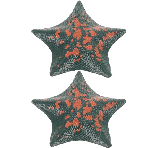 TOYANDONA 2St Simulation Seestern kinderzimmer zubehör für Kinderspielzeug kleines Seesterndekor Kinderspielzeug aus Kunststoff kleines Seestern- PVC von TOYANDONA