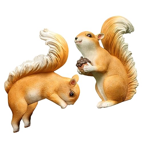 TOYANDONA 2St Simulierte Eichhörnchen-Gartendekoration Figur Eichel außen zabawki stymulujące rozwój gartendeko rostoptik lebensechtes Simulations-Eichhörnchenmodell Harz TOYANDONA 2St Simulierte Eichhörnchen-Gartendekoration Figur Eichel außen zabawki stymulujące rozwój gartendeko rostoptik lebensechtes Simulations-Eichhörnchenmodell Harz von TOYANDONA
