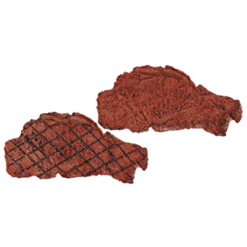 TOYANDONA 2St Steak-Modell Simulation Essen Fake-Steak-Requisite vorgeben Kochspielzeug für kinderspielzeug Künstliche Steak-Ornamente künstliche Steak-Requisiten PVC Brown TOYANDONA 2St Steak-Modell Simulation Essen Fake-Steak-Requisite vorgeben Kochspielzeug für kinderspielzeug Künstliche Steak-Ornamente künstliche Steak-Requisiten PVC Brown von TOYANDONA
