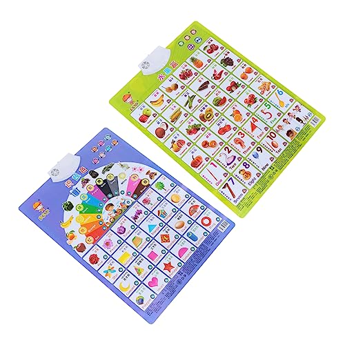 TOYANDONA Lerntafel Für Kleinkinder – Speak Out Audio-lernkarten Wandbehang Englisch Und Chinesisch von TOYANDONA