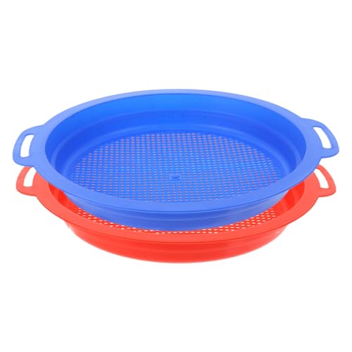 TOYANDONA 2-teiliges Sandsieb Für Kinder Spielzeug Strand Sandsieb Feines Netz Kunststoff Für Urlaubsspaß TOYANDONA 2-teiliges Sandsieb Für Kinder Spielzeug Strand Sandsieb Feines Netz Kunststoff Für Urlaubsspaß von TOYANDONA